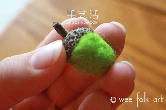 羊毛氈橡子的制作方法 掛起來就像一道彩虹！ -  rpnrmr.com