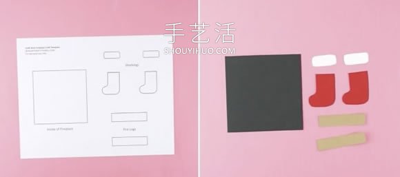 兒童手工制作圣誕節(jié)雪糕棍壁爐的做法教程 -  rpnrmr.com