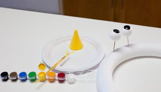幼兒園手工制作感恩節(jié)火雞花環(huán)的做法教程 -  rpnrmr.com