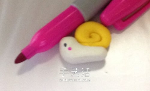 超輕粘土手工制作蝸牛墜子的做法教程 -  rpnrmr.com