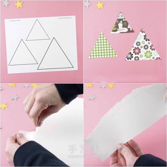 幼兒園手工制作圣誕樹(shù)卡片的做法教程 -  rpnrmr.com