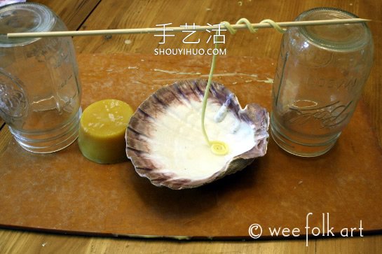 簡(jiǎn)單自制貝殼蜂蠟蠟燭的方法圖解教程 -  rpnrmr.com