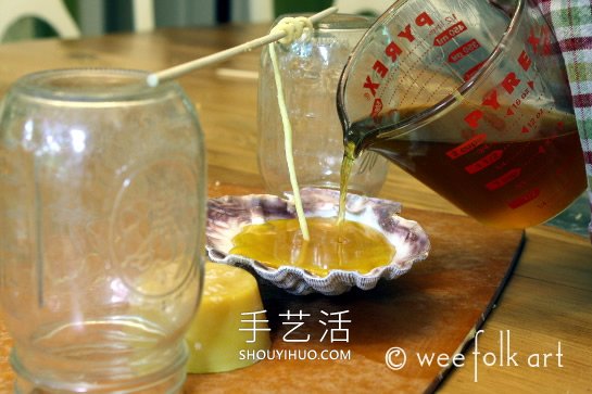 簡(jiǎn)單自制貝殼蜂蠟蠟燭的方法圖解教程 -  rpnrmr.com