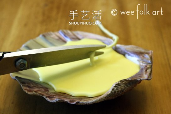 簡(jiǎn)單自制貝殼蜂蠟蠟燭的方法圖解教程 -  rpnrmr.com