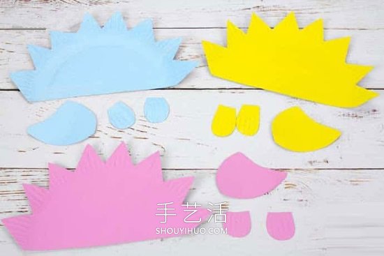 幼兒園用紙盤手工制作刺猬的做法教程 -  rpnrmr.com