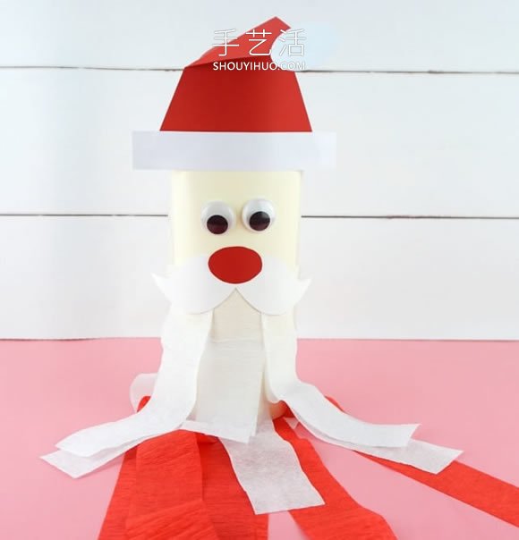 幼兒園手工制作圣誕老人風(fēng)向袋的做法教程 -  rpnrmr.com