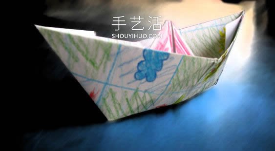 最簡單小船的折紙方法步驟圖解 -  rpnrmr.com