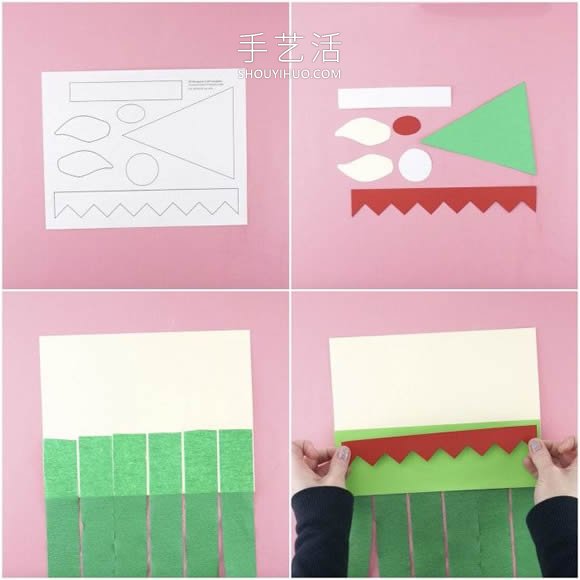 幼兒園手工制作圣誕精靈風(fēng)向袋的做法教程 -  rpnrmr.com
