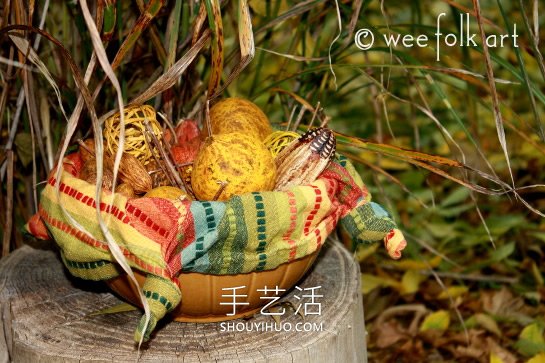 最簡單自制秋天裝飾碗的做法教程圖解 -  rpnrmr.com
