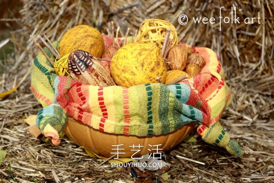 最簡單自制秋天裝飾碗的做法教程圖解 -  rpnrmr.com