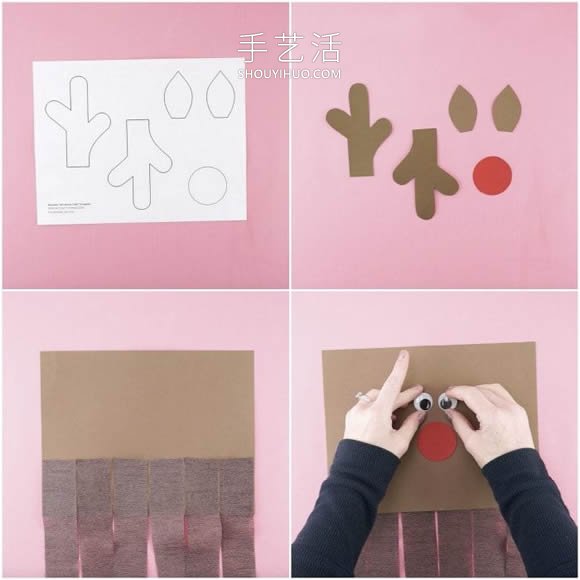 幼兒園手工制作馴鹿風(fēng)向袋的做法教程 -  rpnrmr.com
