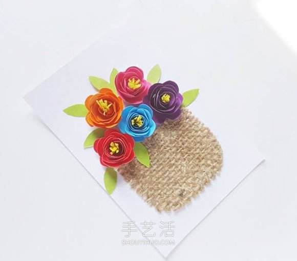 自制母親節(jié)立體紙花卡片的做法教程圖解 -  rpnrmr.com