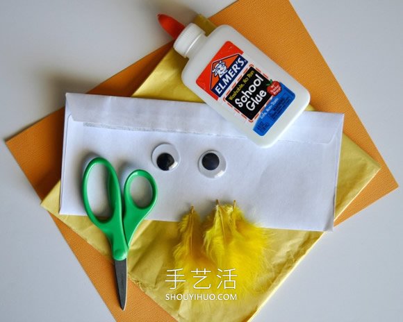 幼兒園手工制作信封小雞木偶的做法教程 -  rpnrmr.com