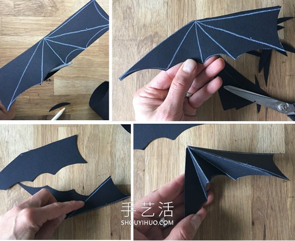 簡單又可愛蝙蝠花環(huán)的手工制作教程 -  rpnrmr.com