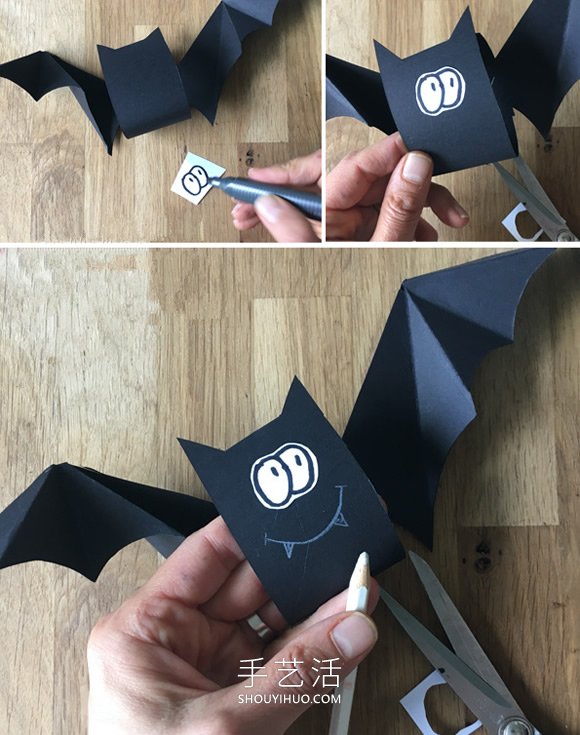 簡單又可愛蝙蝠花環(huán)的手工制作教程 -  rpnrmr.com