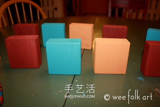 感恩節(jié)木制積木裝飾的做法教程 -  rpnrmr.com