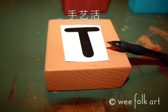 感恩節(jié)木制積木裝飾的做法教程 -  rpnrmr.com