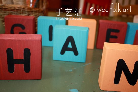 感恩節(jié)木制積木裝飾的做法教程 -  rpnrmr.com