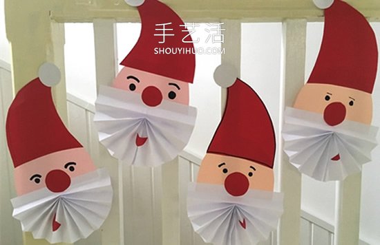 幼兒園手工制作彩紙圣誕老人的做法教程 -  rpnrmr.com