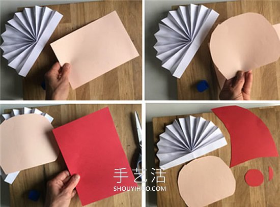 幼兒園手工制作彩紙圣誕老人的做法教程 -  rpnrmr.com
