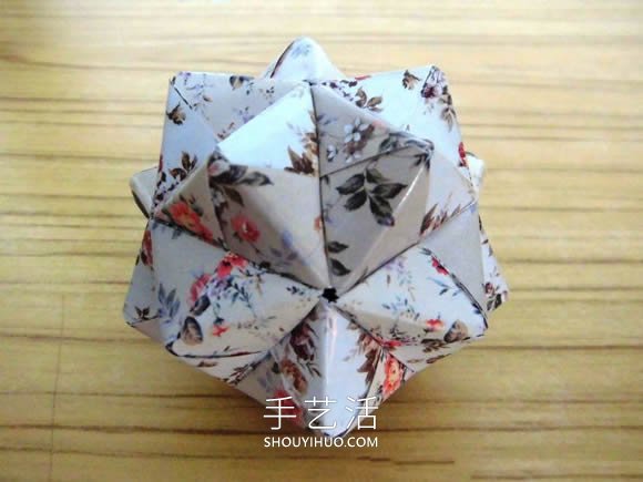 手工漂亮花球怎么折的步驟圖解 -  rpnrmr.com