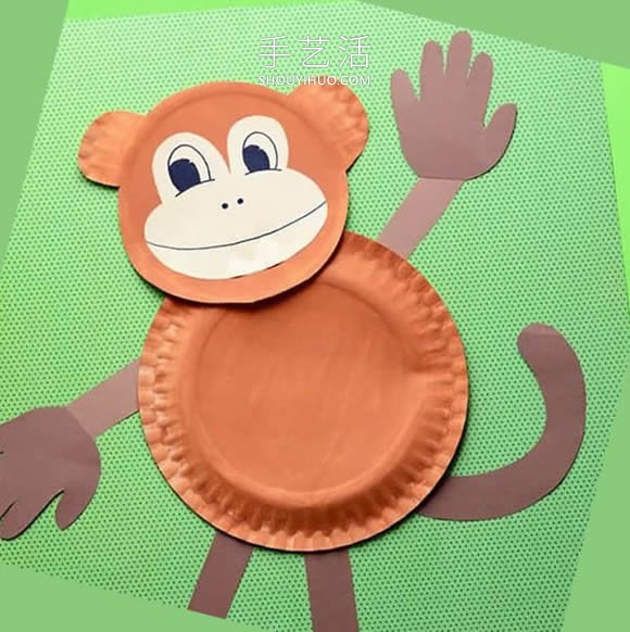 幼兒園手工制作猴子貼畫的做法教程 -  rpnrmr.com