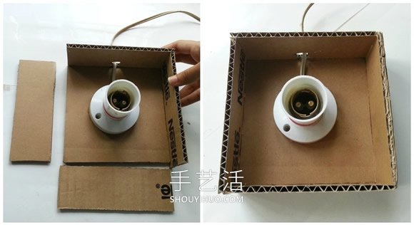 紙板手工制作夢幻燈罩燈飾的做法教程 -  rpnrmr.com