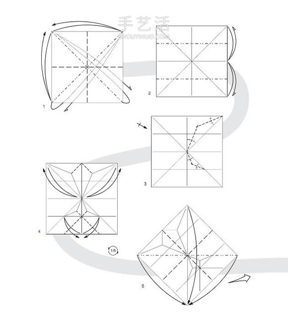 手工折紙蝴蝶書簽的折法圖解教程 -  rpnrmr.com
