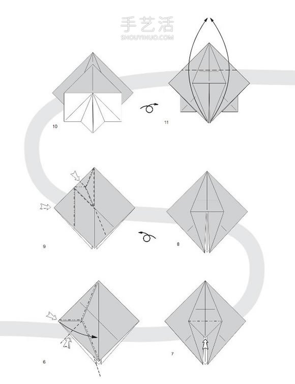 手工折紙蝴蝶書簽的折法圖解教程 -  rpnrmr.com