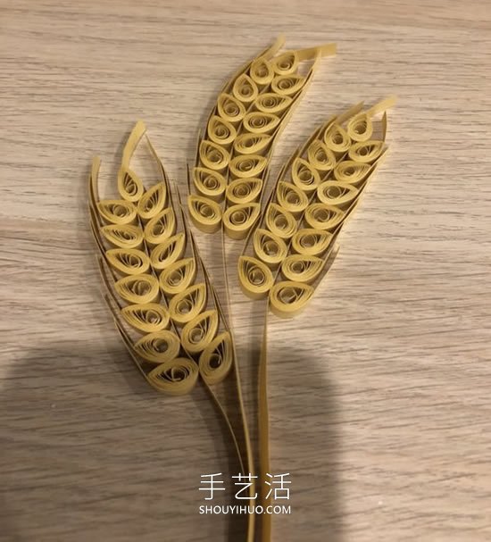 衍紙麥穗手工制作方法圖解教程 -  rpnrmr.com