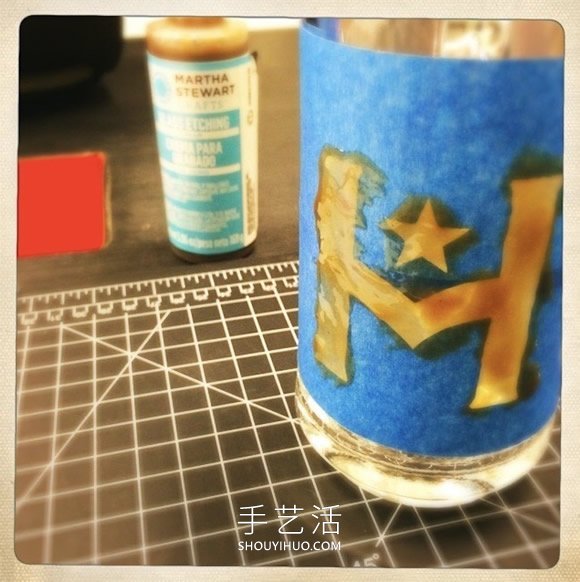 簡單自制蝕刻玻璃杯的方法圖解教程 -  rpnrmr.com