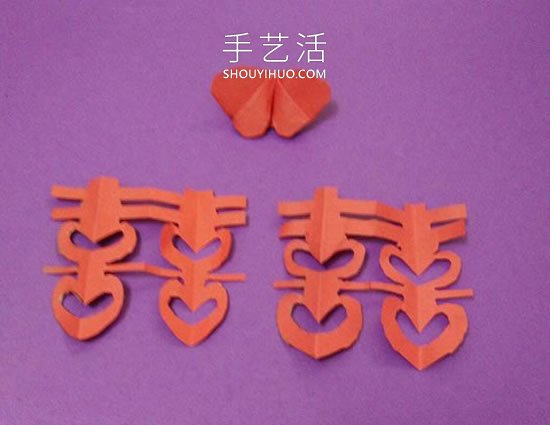 漂亮婚禮囍字的剪紙方法圖解教程 -  rpnrmr.com