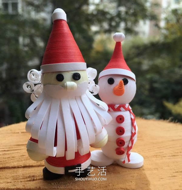 衍紙圣誕老人手工制作方法圖解教程 -  rpnrmr.com