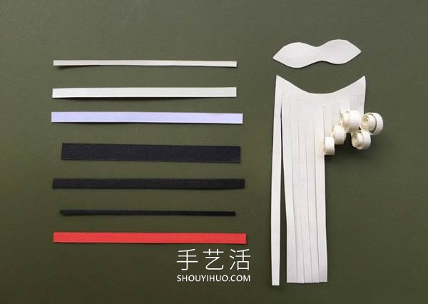 衍紙圣誕老人手工制作方法圖解教程 -  rpnrmr.com