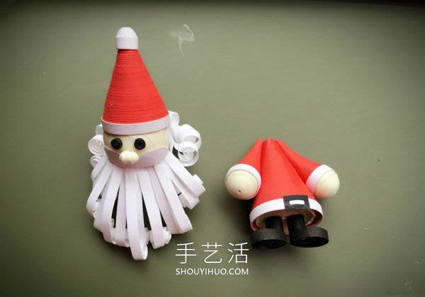 衍紙圣誕老人手工制作方法圖解教程 -  rpnrmr.com