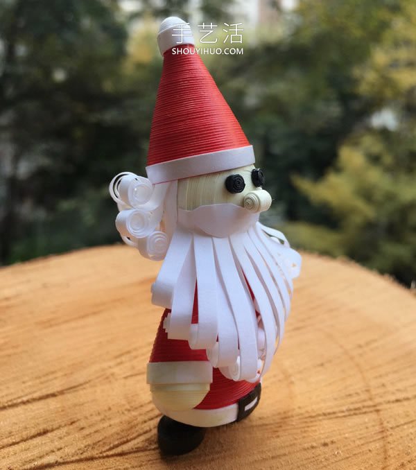 衍紙圣誕老人手工制作方法圖解教程 -  rpnrmr.com