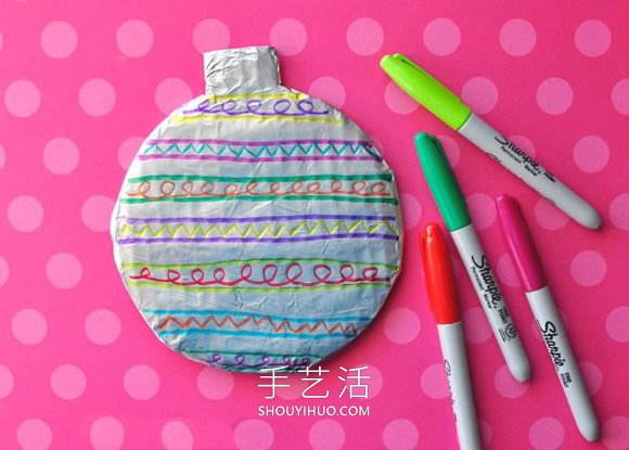 幼兒園簡單手工制作圣誕球的做法教程 -  rpnrmr.com