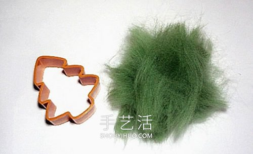 羊毛氈圣誕樹掛飾的制作方法圖解 -  rpnrmr.com