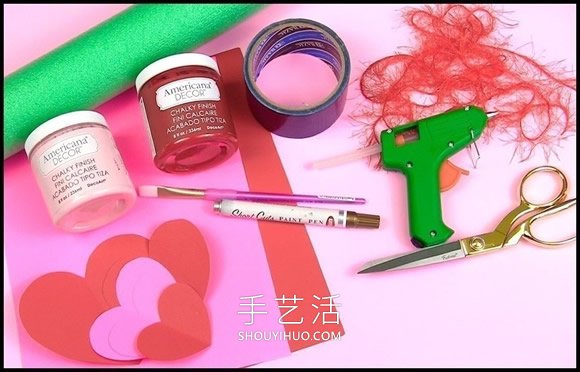 簡(jiǎn)單自制情人節(jié)花環(huán)裝飾的方法圖解教程 -  rpnrmr.com