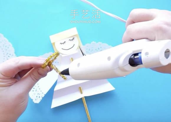 幼兒園手工制作天使木偶的做法教程 -  rpnrmr.com