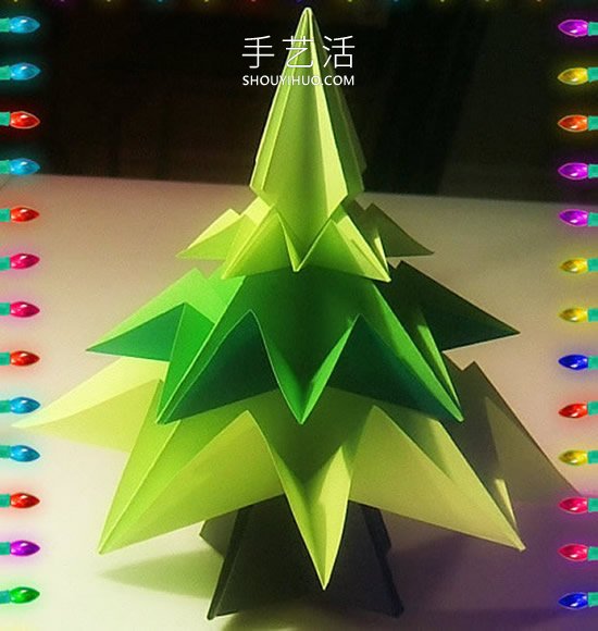 簡(jiǎn)單折紙立體圣誕樹的折法詳細(xì)步驟圖 -  rpnrmr.com