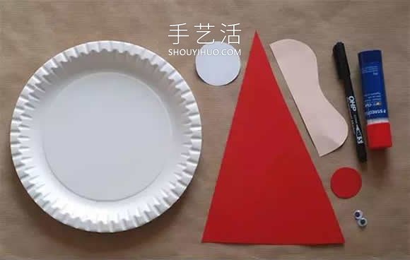 幼兒園手工制作紙盤圣誕老人的做法教程 -  rpnrmr.com