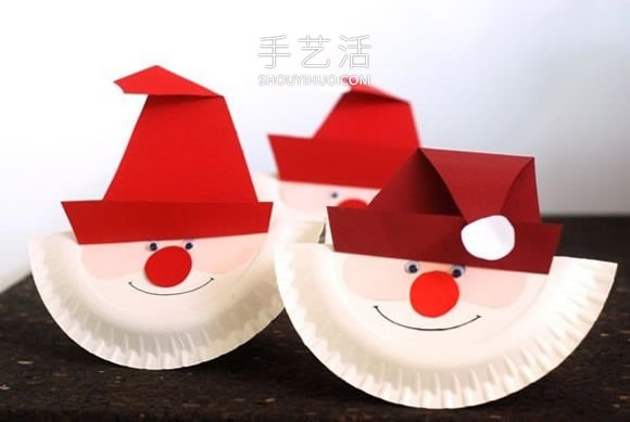 幼兒園手工制作紙盤圣誕老人的做法教程 -  rpnrmr.com
