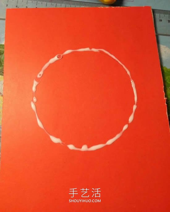 衍紙手工制作圣誕花環(huán)賀卡的做法教程 -  rpnrmr.com