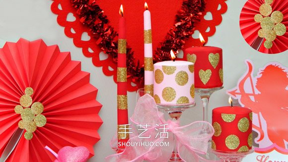 自制情人節(jié)蠟燭裝飾的方法圖解教程 -  rpnrmr.com