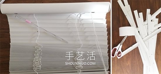 舊的百葉窗廢物利用DIY制作床頭鏡子裝飾 -  rpnrmr.com