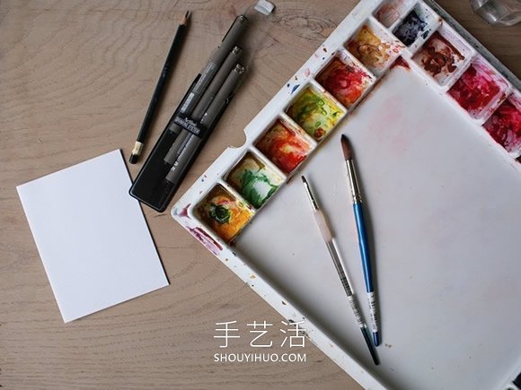 自制手繪生日卡片的方法圖解教程 -  rpnrmr.com
