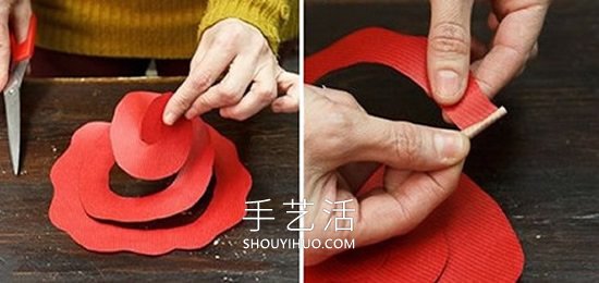 卡紙手工制作紅玫瑰的最簡(jiǎn)單做法教程 -  rpnrmr.com