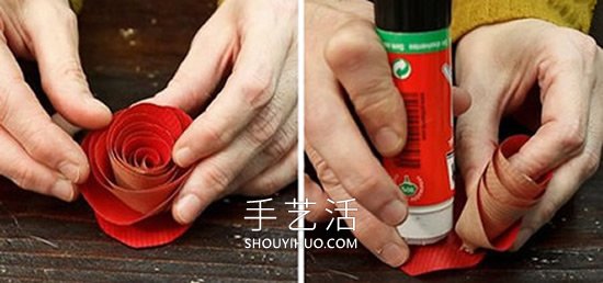 卡紙手工制作紅玫瑰的最簡(jiǎn)單做法教程 -  rpnrmr.com