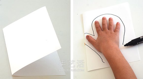 幼兒園手工制作冬天手套掛飾的做法教程 -  rpnrmr.com